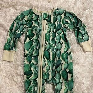Earthy GOTS Organic Cotton Cactus Zippy 9-12M